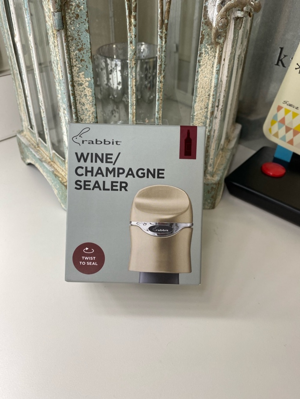 Wine & Champagne Sealer - Silver Box Packaging